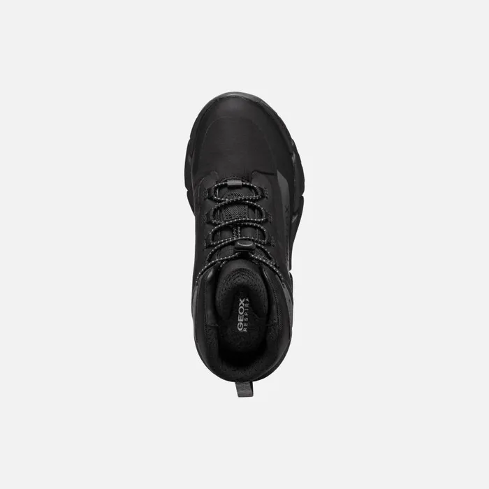 Geox Sneakers FLEXYPER PLUS ABX BOY BlackDark Grey High Top Sneakers Blackdark Grey 8211 Kids