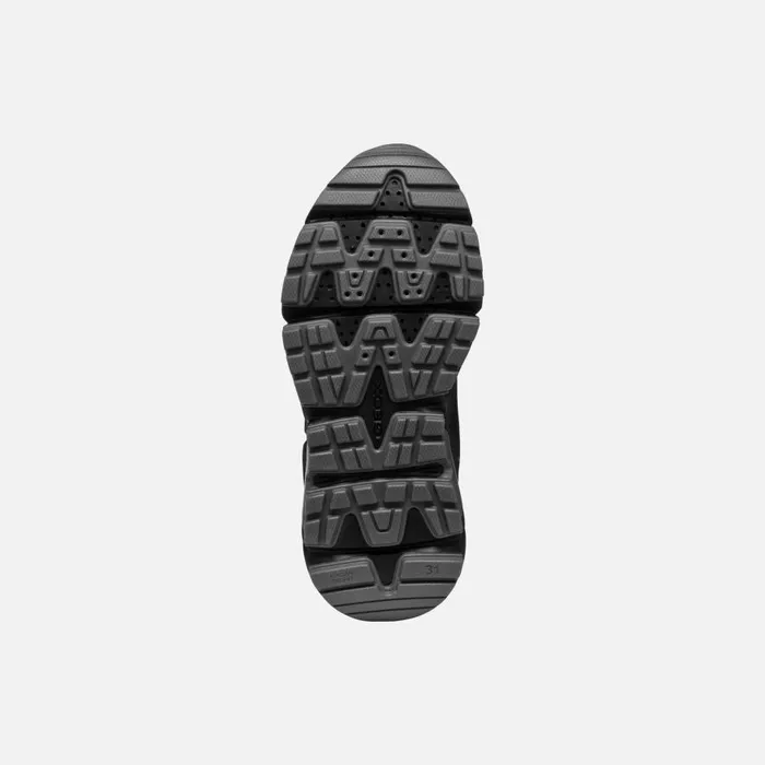 Geox Sneakers FLEXYPER PLUS ABX BOY BlackDark Grey High Top Sneakers Blackdark Grey 8211 Kids