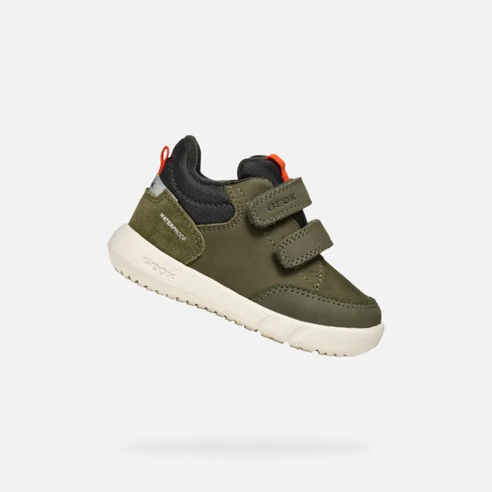 Geox Sneakers HYROO BABY Dark Green Low Top Sneakers Dark Green 8211 Kids