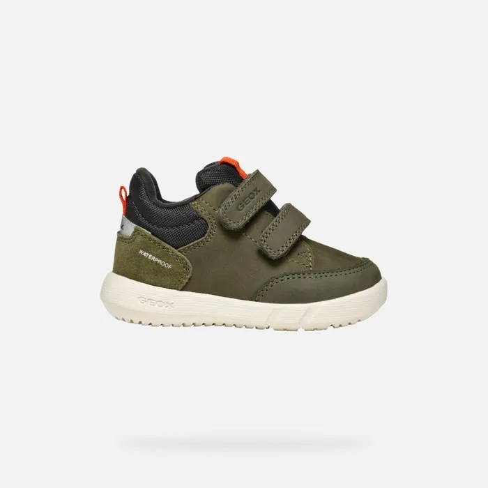 Geox Sneakers HYROO BABY Dark Green Low Top Sneakers Dark Green 8211 Kids