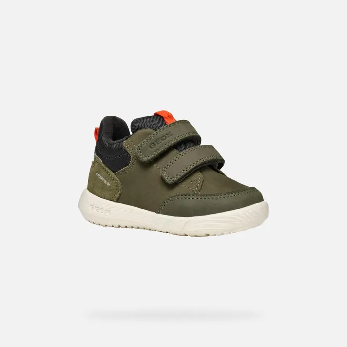 Geox Sneakers HYROO BABY Dark Green Low Top Sneakers Dark Green 8211 Kids