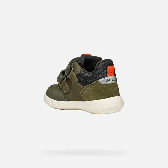 Geox Sneakers HYROO BABY Dark Green Low Top Sneakers Dark Green 8211 Kids