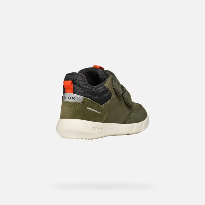 Geox Sneakers HYROO BABY Dark Green Low Top Sneakers Dark Green 8211 Kids