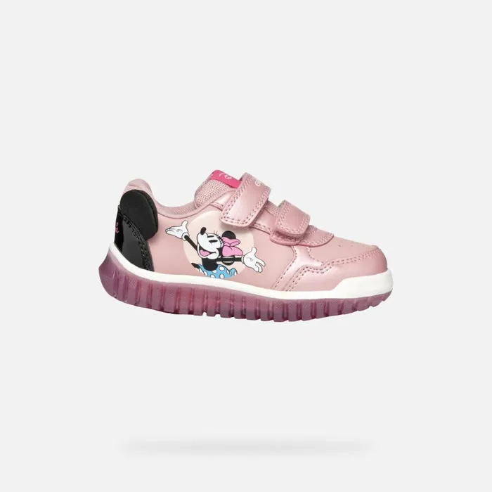 Geox Sneakers LIGHTYLOO BABY Old RoseBlack Minnie Old Roseblack 8211 Kids