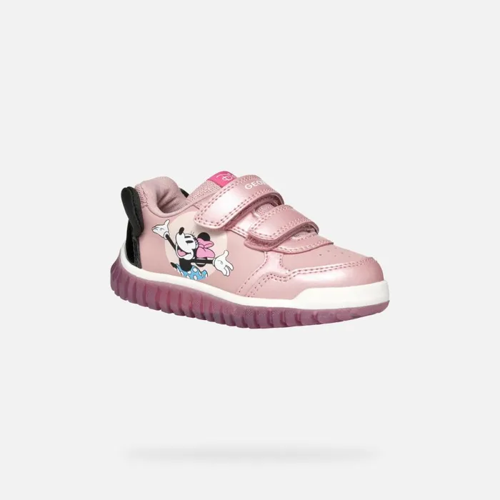 Geox Sneakers LIGHTYLOO BABY Old RoseBlack Minnie Old Roseblack 8211 Kids