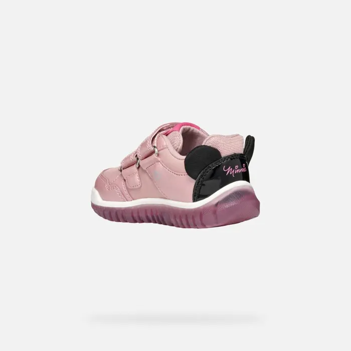 Geox Sneakers LIGHTYLOO BABY Old RoseBlack Minnie Old Roseblack 8211 Kids