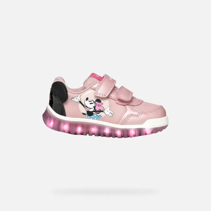 Geox Sneakers LIGHTYLOO BABY Old RoseBlack Minnie Old Roseblack 8211 Kids