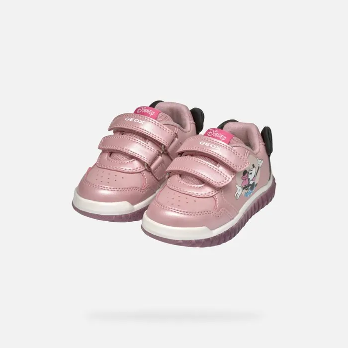 Geox Sneakers LIGHTYLOO BABY Old RoseBlack Minnie Old Roseblack 8211 Kids