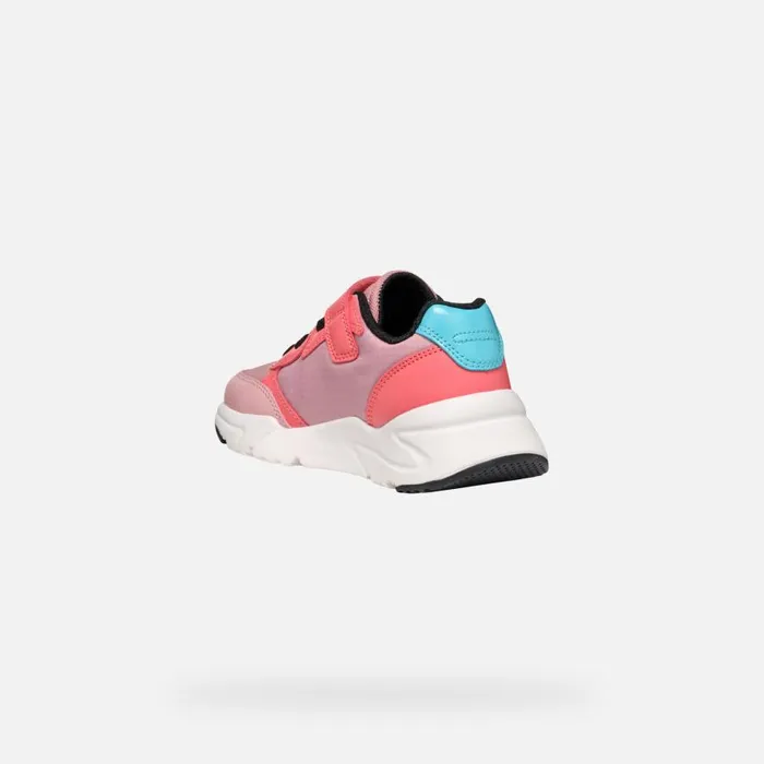 Geox Sneakers LOFTUS GIRL Dark CoralLight Pink Low Top Sneakers Dark Corallight Pink 8211 Kids