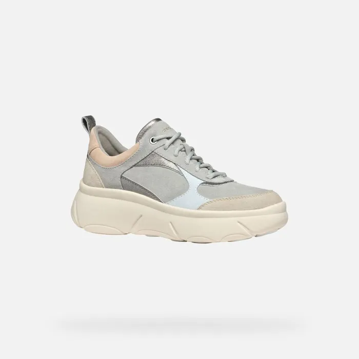 Geox Sneakers NEBULA 20 X WOMAN Dark GreyLight Taupe Low Top Sneakers Dark Greylight Taupe 8211 Woman