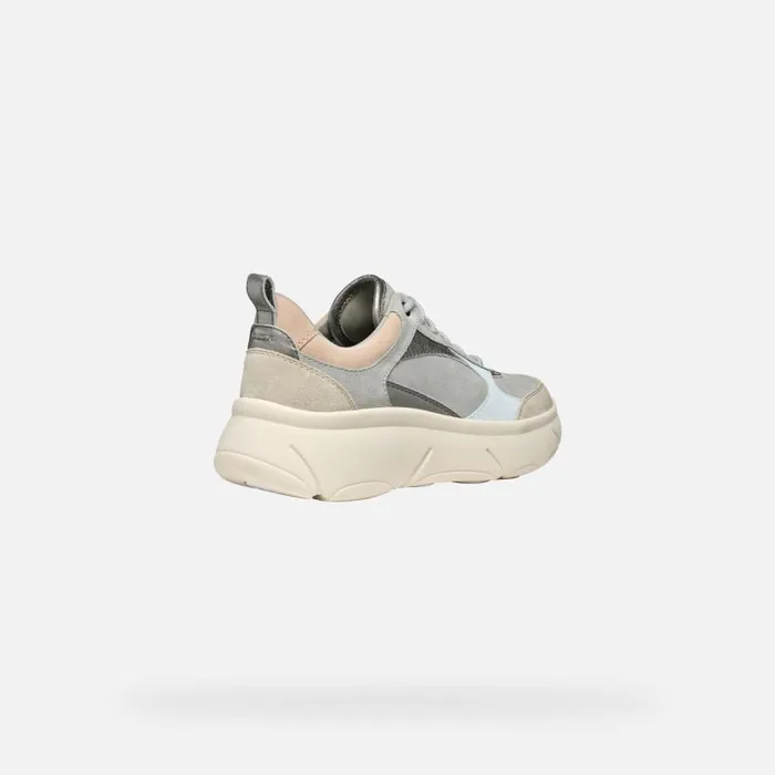 Geox Sneakers NEBULA 20 X WOMAN Dark GreyLight Taupe Low Top Sneakers Dark Greylight Taupe 8211 Woman