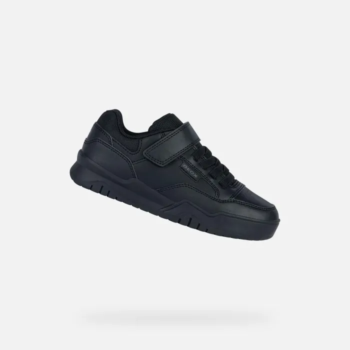 Geox Sneakers PERTH Junior Boy039s Black Velcro Shoes UNIFORM Black 8211 Kids Geox Sneakers PERTH Junior Boy039s Black Velcro Shoes UNIFORM Black 8211 Kids
