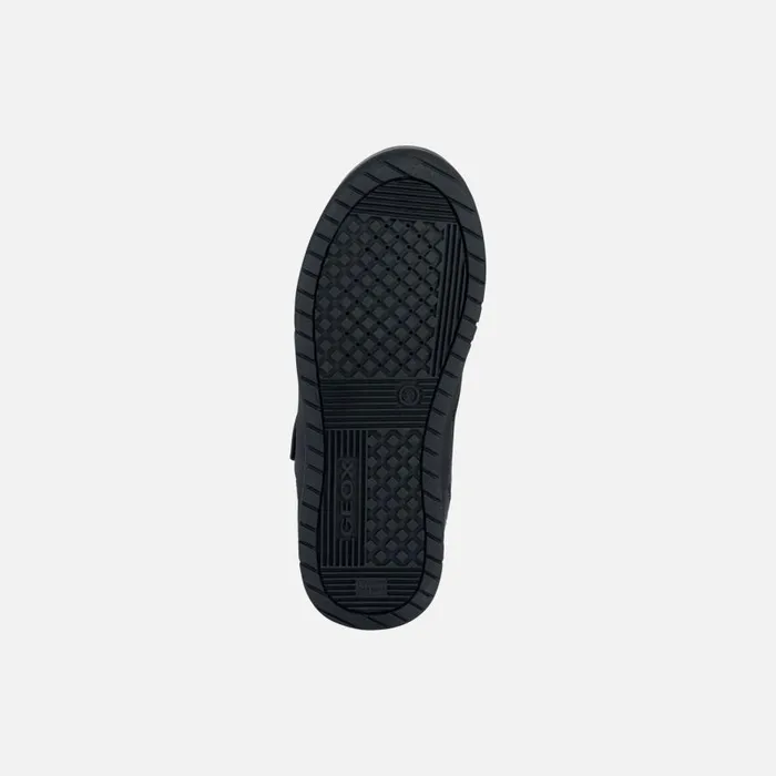 Geox Sneakers PERTH Junior Boy039s Black Velcro Shoes UNIFORM Black 8211 Kids