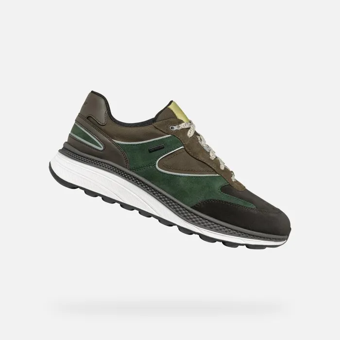 Geox Sneakers SPHERICA ACTIF X1 ABX MAN Dark CoffeeDark Green Low Top Sneakers Dark Coffeedark Green 8211 Man Geox Sneakers SPHERICA ACTIF X1 ABX MAN Dark CoffeeDark Green Low Top Sneakers Dark Coffeedark Green 8211 Man