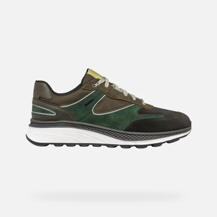 Geox Sneakers SPHERICA ACTIF X1 ABX MAN Dark CoffeeDark Green Low Top Sneakers Dark Coffeedark Green 8211 Man