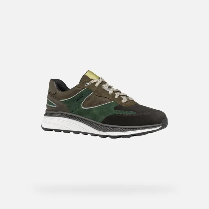 Geox Sneakers SPHERICA ACTIF X1 ABX MAN Dark CoffeeDark Green Low Top Sneakers Dark Coffeedark Green 8211 Man