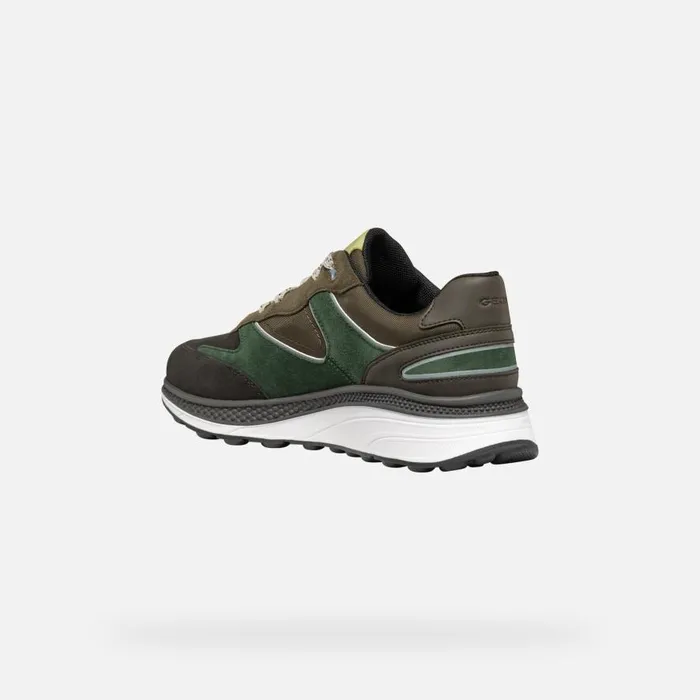 Geox Sneakers SPHERICA ACTIF X1 ABX MAN Dark CoffeeDark Green Low Top Sneakers Dark Coffeedark Green 8211 Man