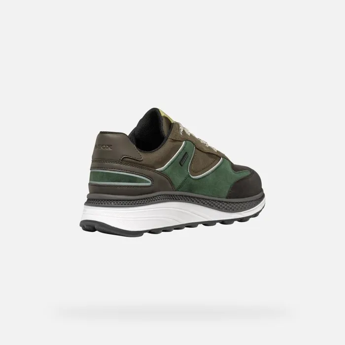 Geox Sneakers SPHERICA ACTIF X1 ABX MAN Dark CoffeeDark Green Low Top Sneakers Dark Coffeedark Green 8211 Man