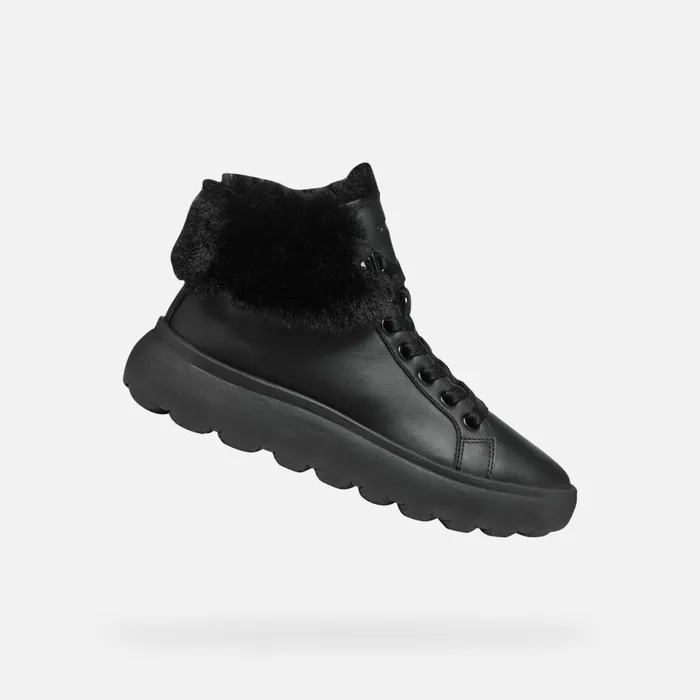 Geox Sneakers SPHERICA EC41 WOMAN Black High Top Sneakers Black 8211 Woman