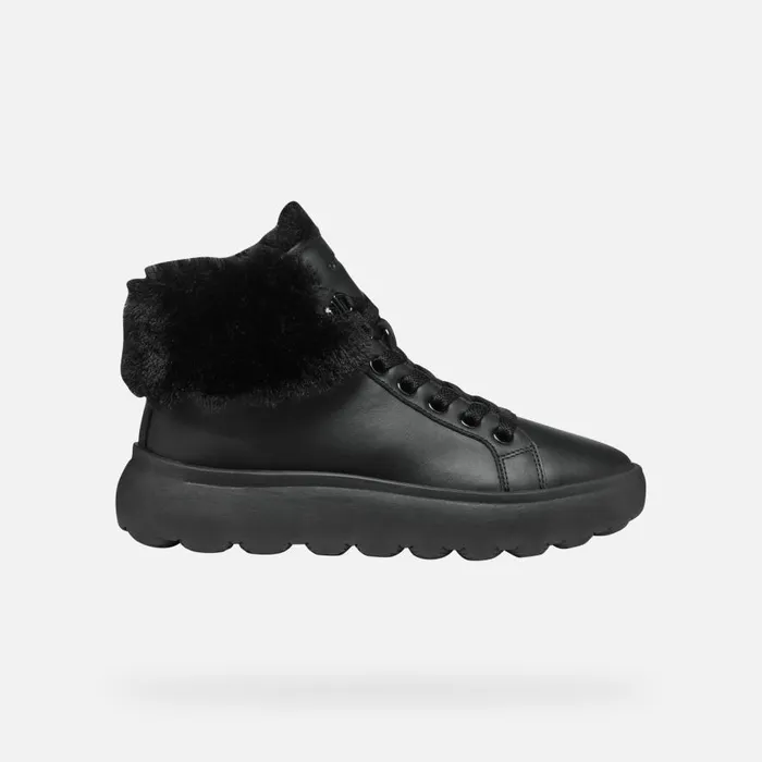 Geox Sneakers SPHERICA EC41 WOMAN Black High Top Sneakers Black 8211 Woman