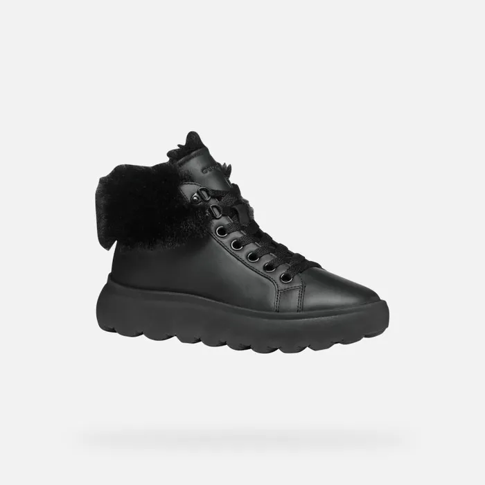Geox Sneakers SPHERICA EC41 WOMAN Black High Top Sneakers Black 8211 Woman
