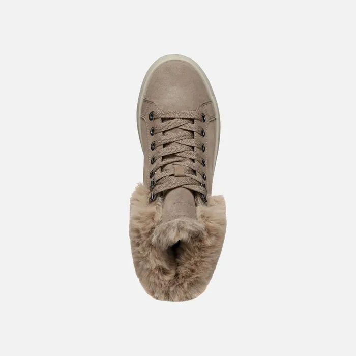 Geox Sneakers SPHERICA EC41 WOMAN Taupe High Top Sneakers Taupe 8211 Woman