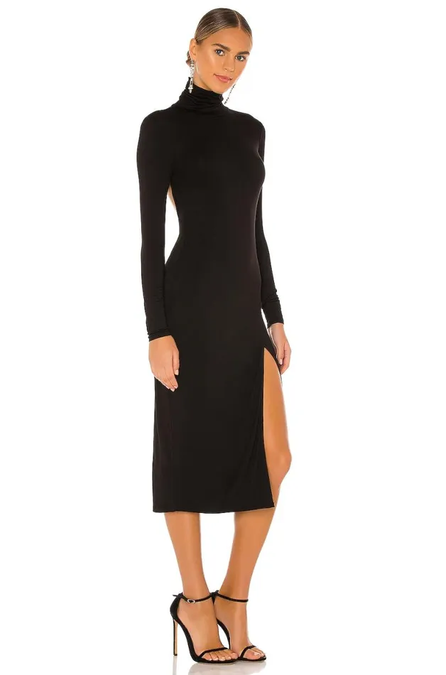 Gigi Midi Dress Black Women Lovers and Friends Dresses
