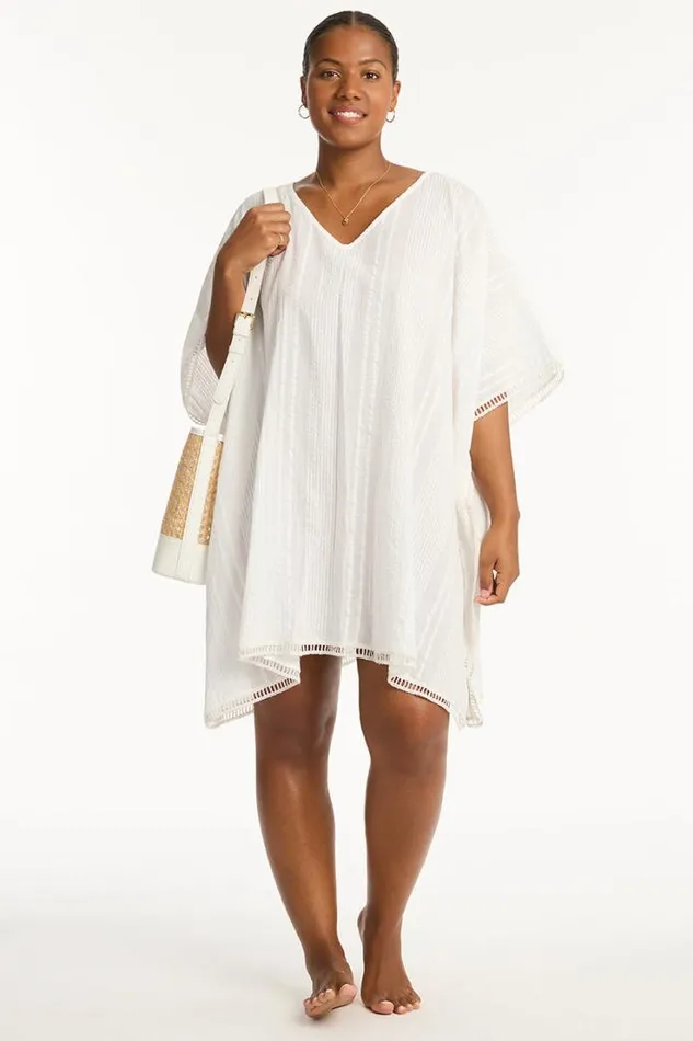 Heatwave Kaftan Heatwave White Women Sea Level Kaftans