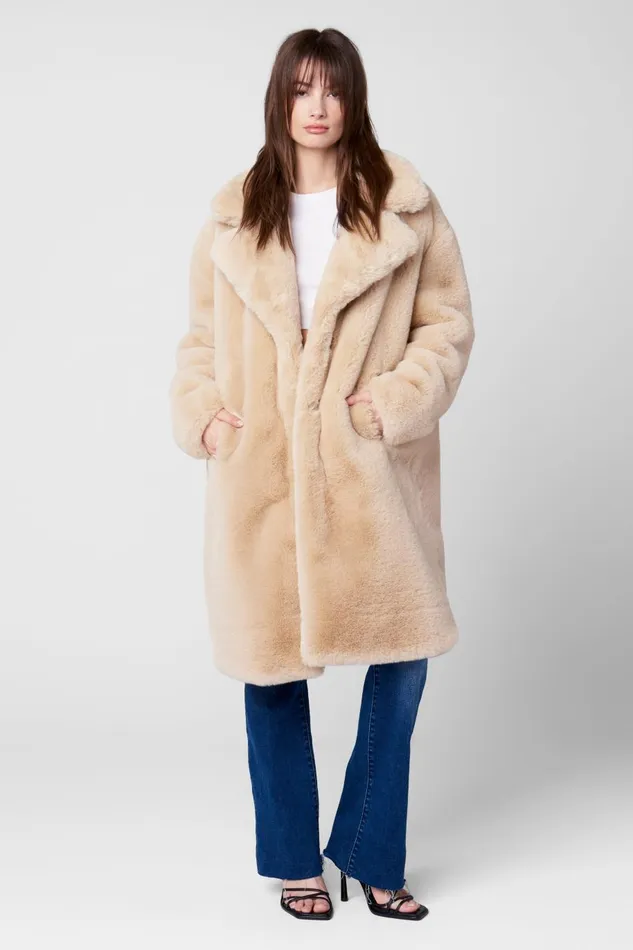 Jackets Women Blank Nyc Oatmeal Crush Coat