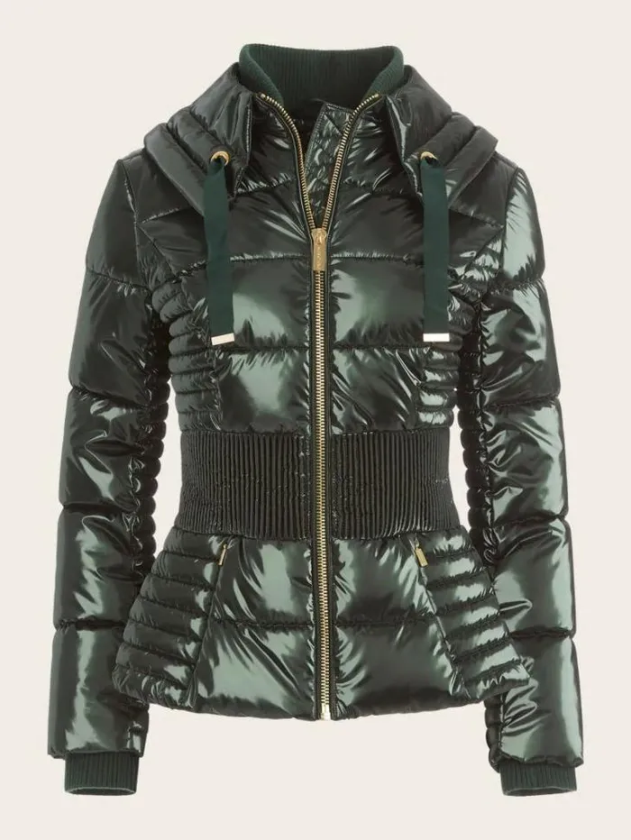 Jackets Women Marciano Annie Puffer Jacket Chenille Green