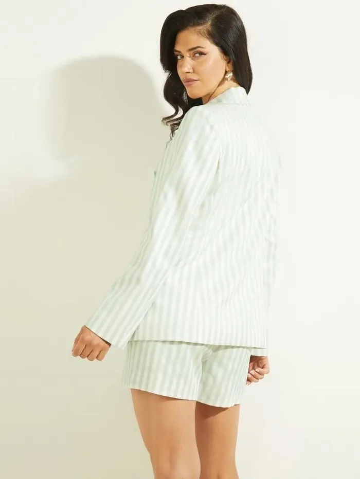 Jackets Women Marciano Martina Striped Blazer Peaceful Sky Stripes Jackets Women Marciano Martina Striped Blazer Peaceful Sky Stripes