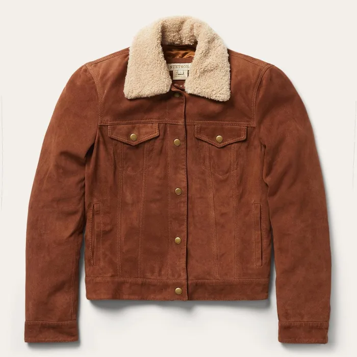 Jackets Women Stetson Classic Bomber Jacket Brown