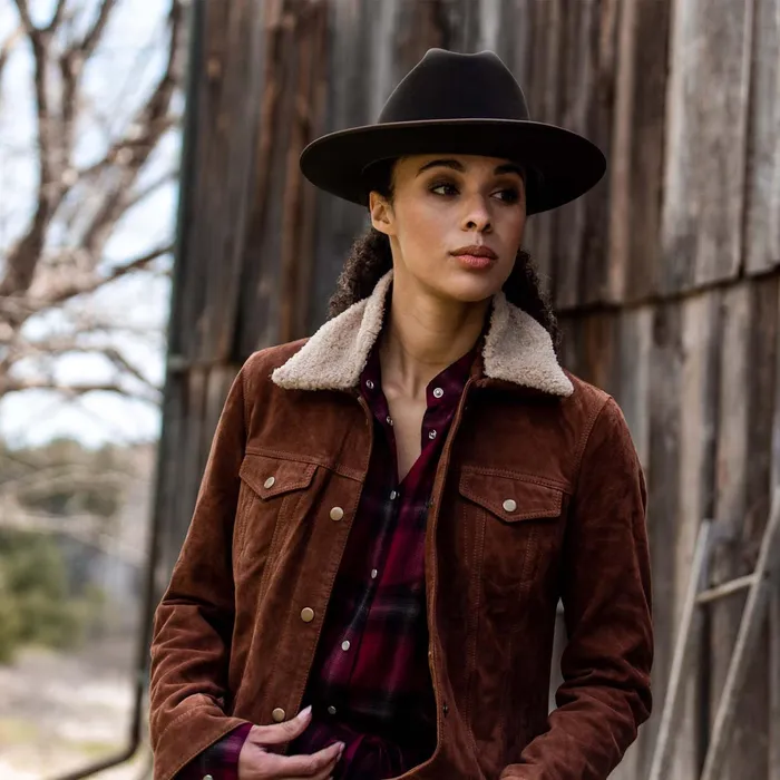 Jackets Women Stetson Classic Bomber Jacket Brown