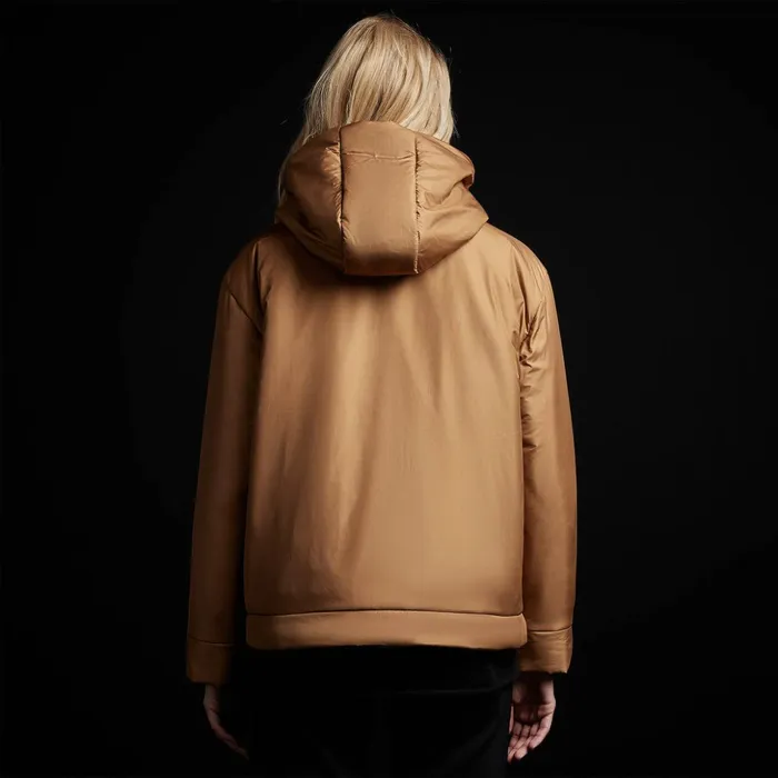 James Perse JacketsOuterwear Hooded Puffer Copper 8211 Women