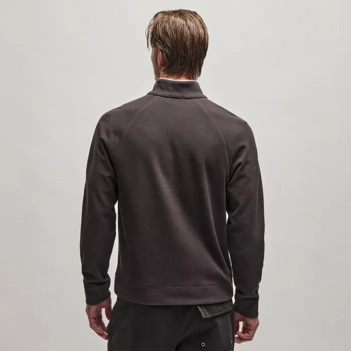 James Perse JacketsOuterwear Sherpa Lined Scuba Half Zip Magma 8211 Men