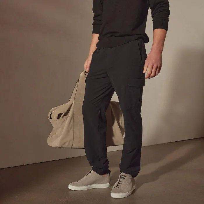 James Perse PantsDenim Performance Cargo Pant Black 8211 Men