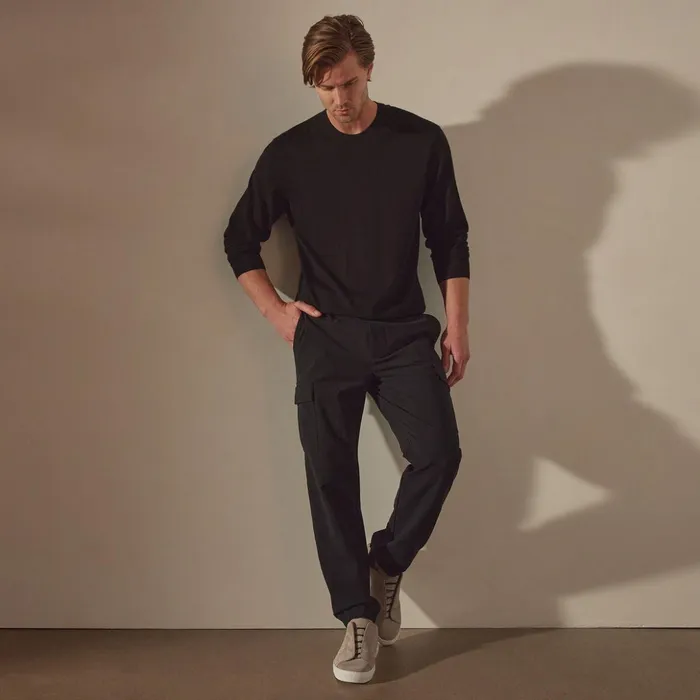 James Perse PantsDenim Performance Cargo Pant Black 8211 Men