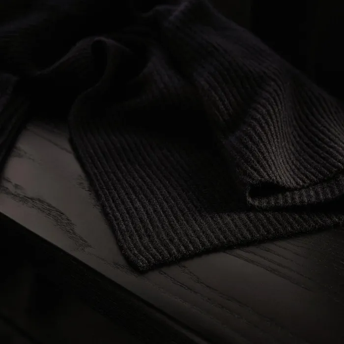 James Perse Scarves Thermal Cashmere Scarf Black 8211 MenWomen