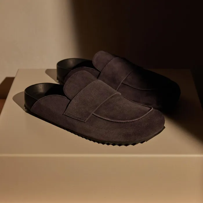James Perse SlipOns MenSINGLEQUOTEADDEDs Suede Slip On Loafer Cafe 8211 Men