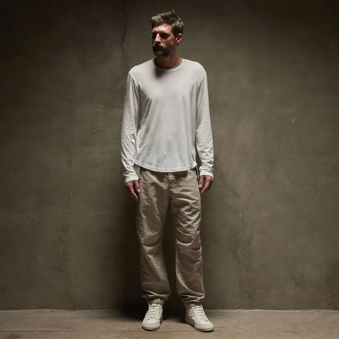 James Perse TShirts Shirttail Hem Crew White 8211 Men