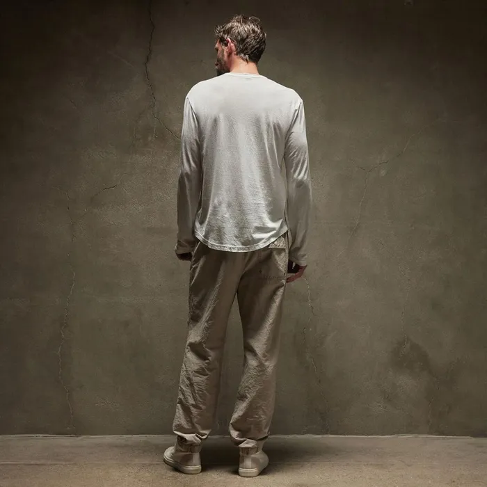 James Perse TShirts Shirttail Hem Crew White 8211 Men