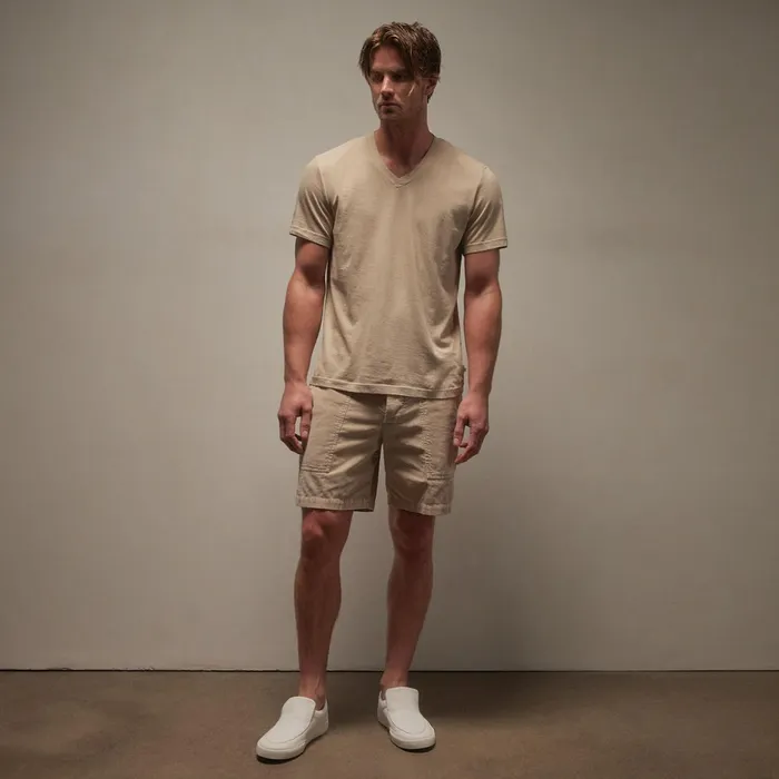 James Perse TShirts Short Sleeve V Neck Sand Dune Pigment 8211 Men