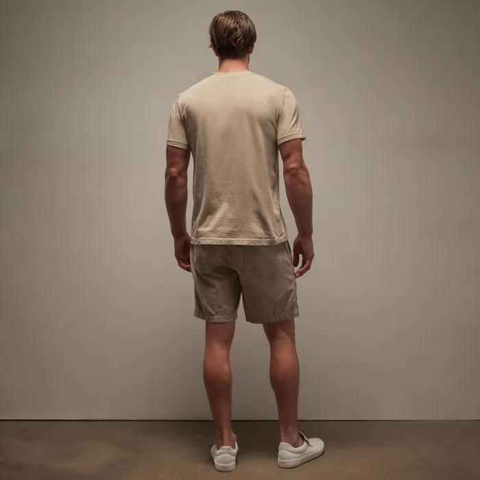 James Perse TShirts Short Sleeve V Neck Sand Dune Pigment 8211 Men