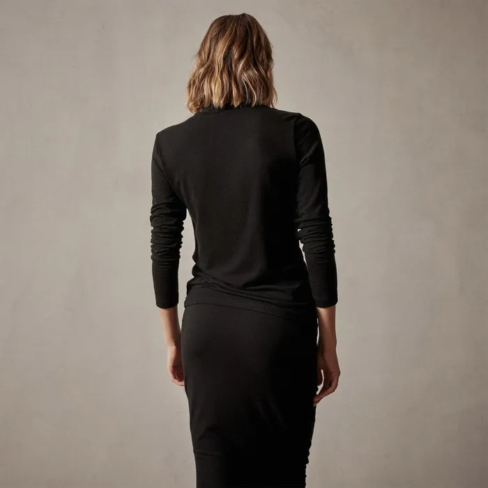 James Perse Tops Tencel Cashmere Turtleneck Black 8211 Women