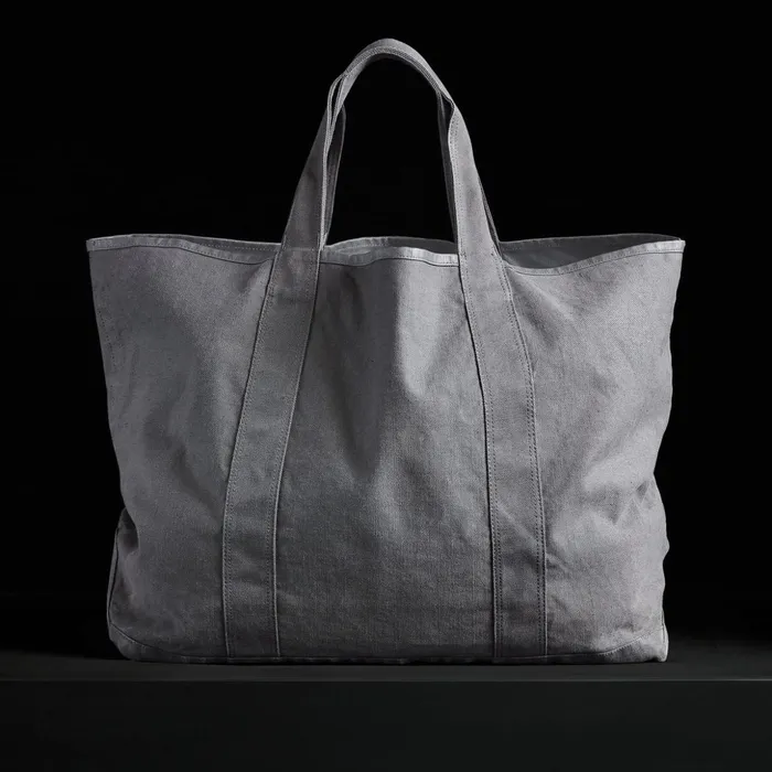 James Perse Tote Bags Large Canvas Tote Silver 8211 Men