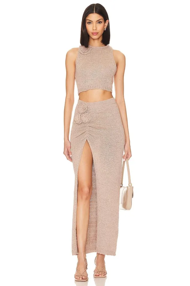 Joya Rosette Top Beige Women Lovers and Friends Tops
