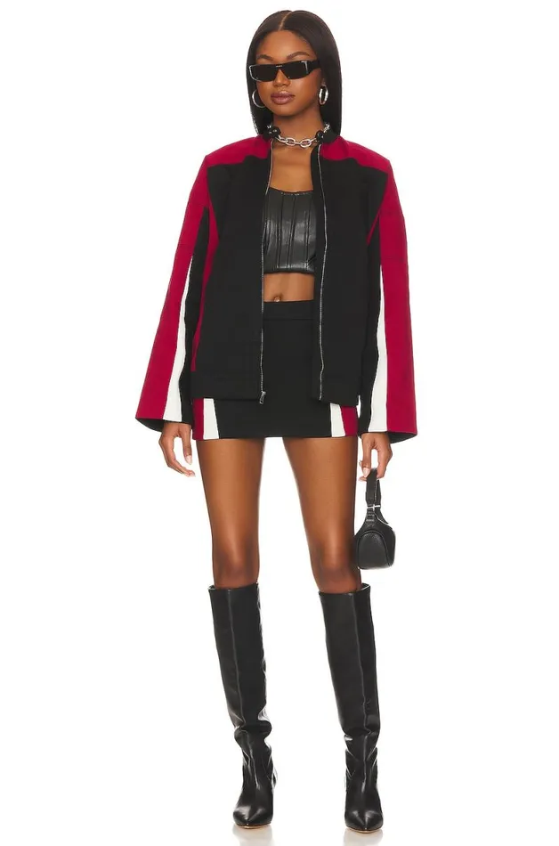 Julia Jacket Black and Red Women Lovers and Friends Jackets and Coats