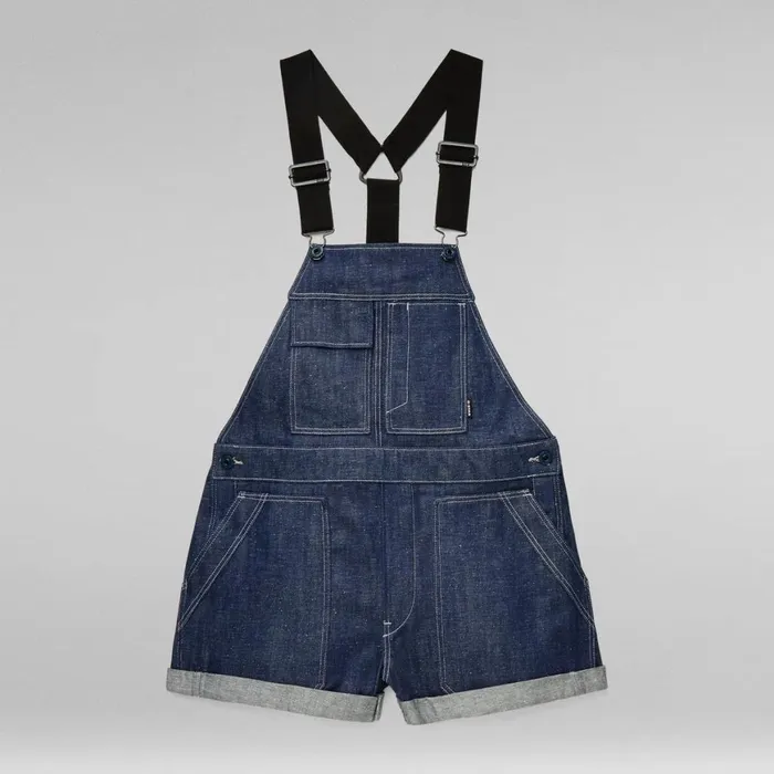 Jumpsuits Women GStar RAW Utility BoyFriend Short Overall Raw Denim