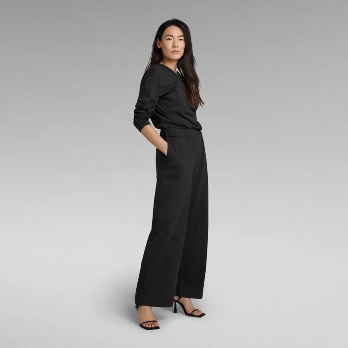 Jumpsuits Women GStar RAW Wide Leg Jumpsuit Dark Black