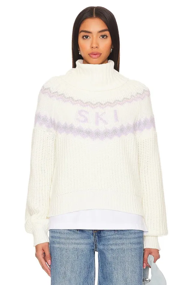Kaley Ski Sweater Blue And Ivory Multi Women Lovers and Friends Sweaters and Knits Kaley Ski Sweater Blue And Ivory Multi Women Lovers and Friends Sweaters and Knits